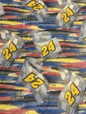 Vintage Jeff Gordon 24 NASCAR 2004 Cotton Fabric Springs Industries 45x37 In