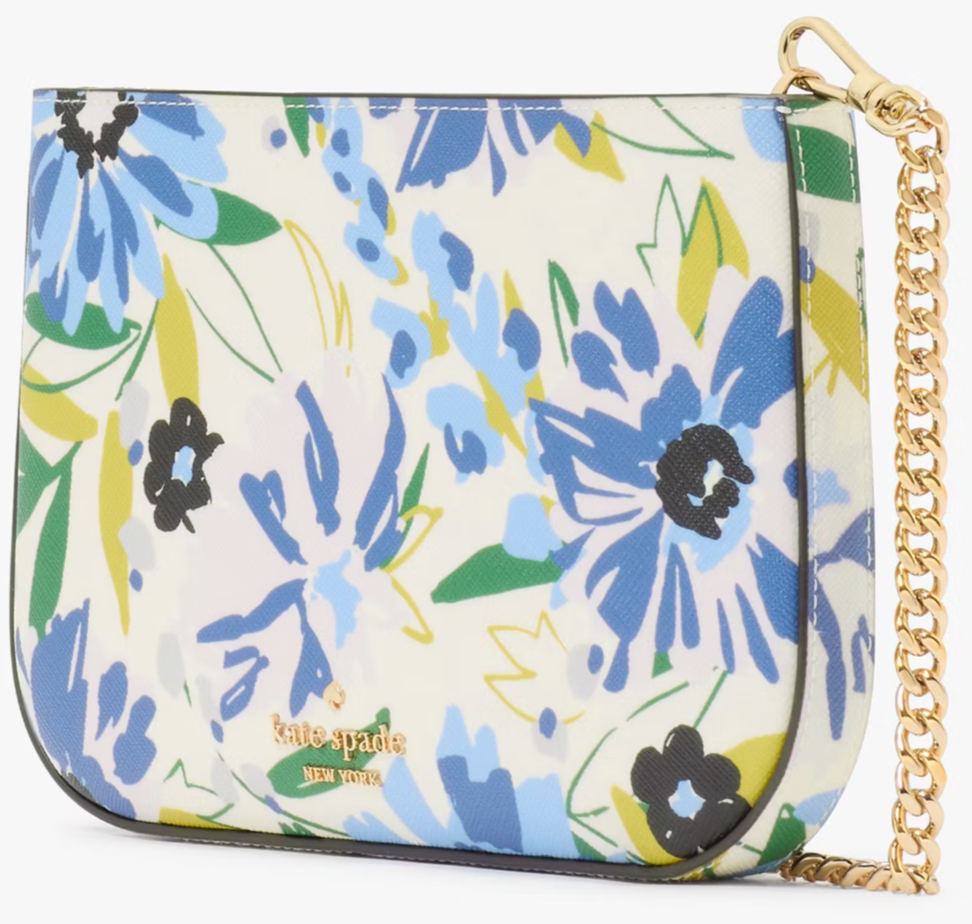 Kate Spade Madison Floral Lilly Pochette Bag Chain Purse KK947 NWT