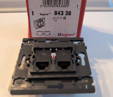 Legrand sagane  84338 - Mécanisme double RJ45 internet