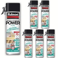 Rubson PU Bauschaum 6X 500 Ml Weiß PU Schaum Zum FüLlen DäMmen Abdichten