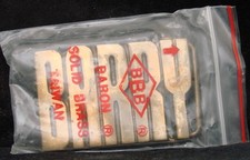 SA10119  NOS  VINTAGE 1970s/80s CUT-OUT NAME  BARRY  SOLID BRASS BUCKLE