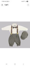 Gino Giovanni Boys Plaid Formal 4-Piece Outfit Set Shirt Pants Bow Tie Hat