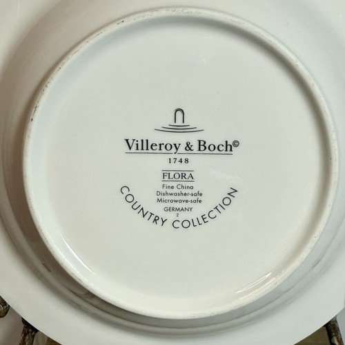 Villeroy And Boch Flora Poppies Country Collection Rimmed Bowl 7 3/4” Germany - Picture 6 of 13
