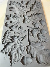 Iron Orchid Designs IOD 2024 Mould Mold  “Oak Leaves & Acorns” Craft Resin Clay