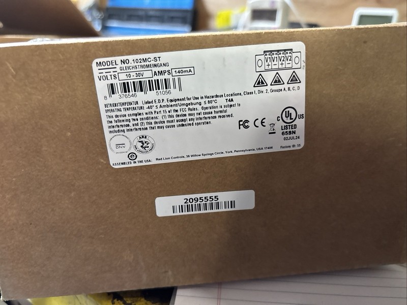 Red Lion Controls 102MC-ST Industrial Module 10-30VDC 140mA Class I Div 2 UL