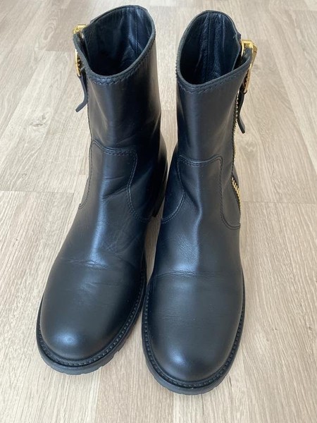 Women Giuseppe Zanotti Boots Black Leather 38.5