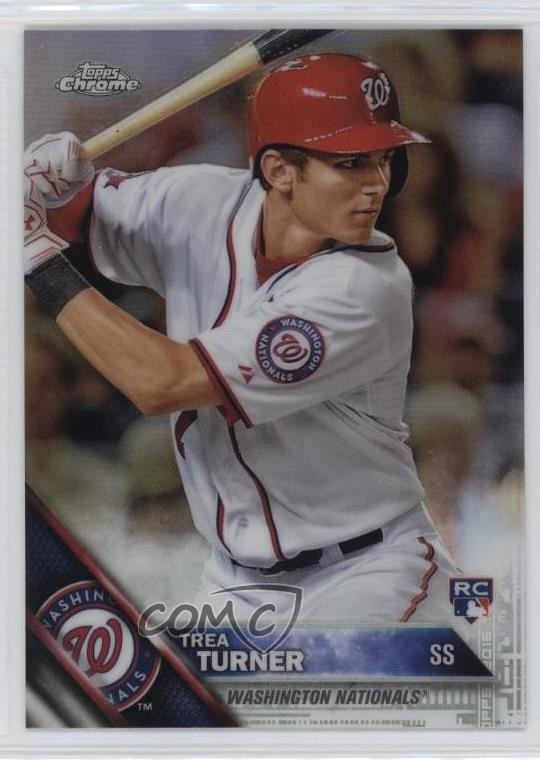 2016 Topps Chrome Refractor Trea Turner #32 fg5