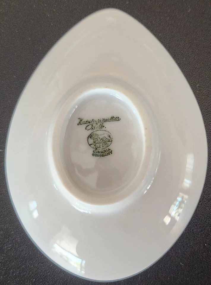 Juego de 8 cuencos de inmersión de hojas de porcelana vintage Hutschenreuther Selb Bavaria Foto 4 de 4