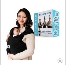 Baby k  tan Original Baby Carrier- Sizes S, M, L - Soft Cotton Wrap Sling