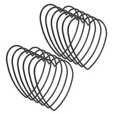 4 Inch Heart Dream Catcher Rings, 12 Pcs Wreath Floral Ring Hoop, Black