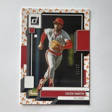 Panini 2022 Donruss Ozzie Smith On Fire #163 /75 Cardinals Baseball Card