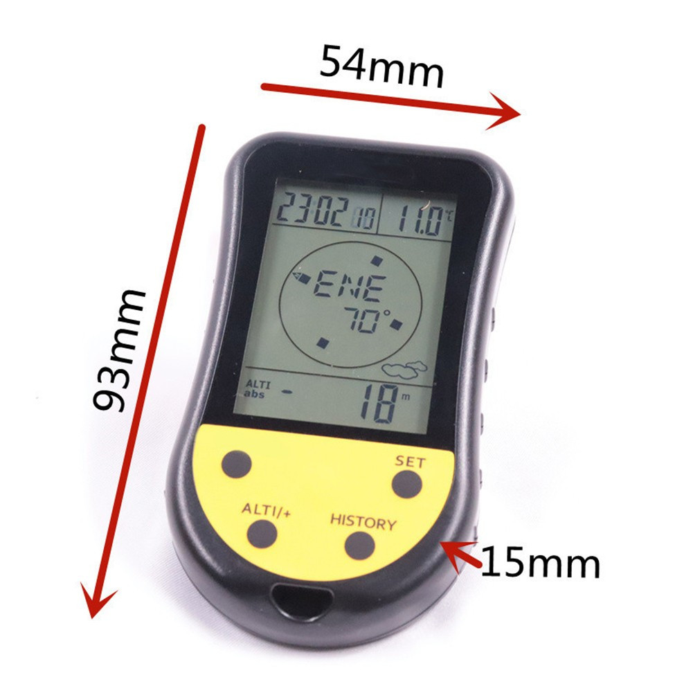 Altimetro Digitale Ejoyous - Multifunzione Con Bussola, Termometro E Barometro Per Outdoor - Foto 2