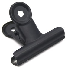 Coideal 12 Pack Large Black Bull Binder Paper Clips, Metal 2.5 Inch,