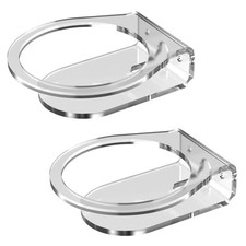 Clear Screw Wall Mount - All New 4th Gen Acrylic Holder, Space Saving Solutio...