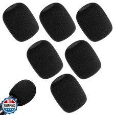 Microphone Cover, 6PCS Foam Mic Covers Black Microphone Windscree