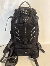 Osprey Raptor 14 Hydration Pack W Tool Roll And 3L Bladder Black Stretch Front