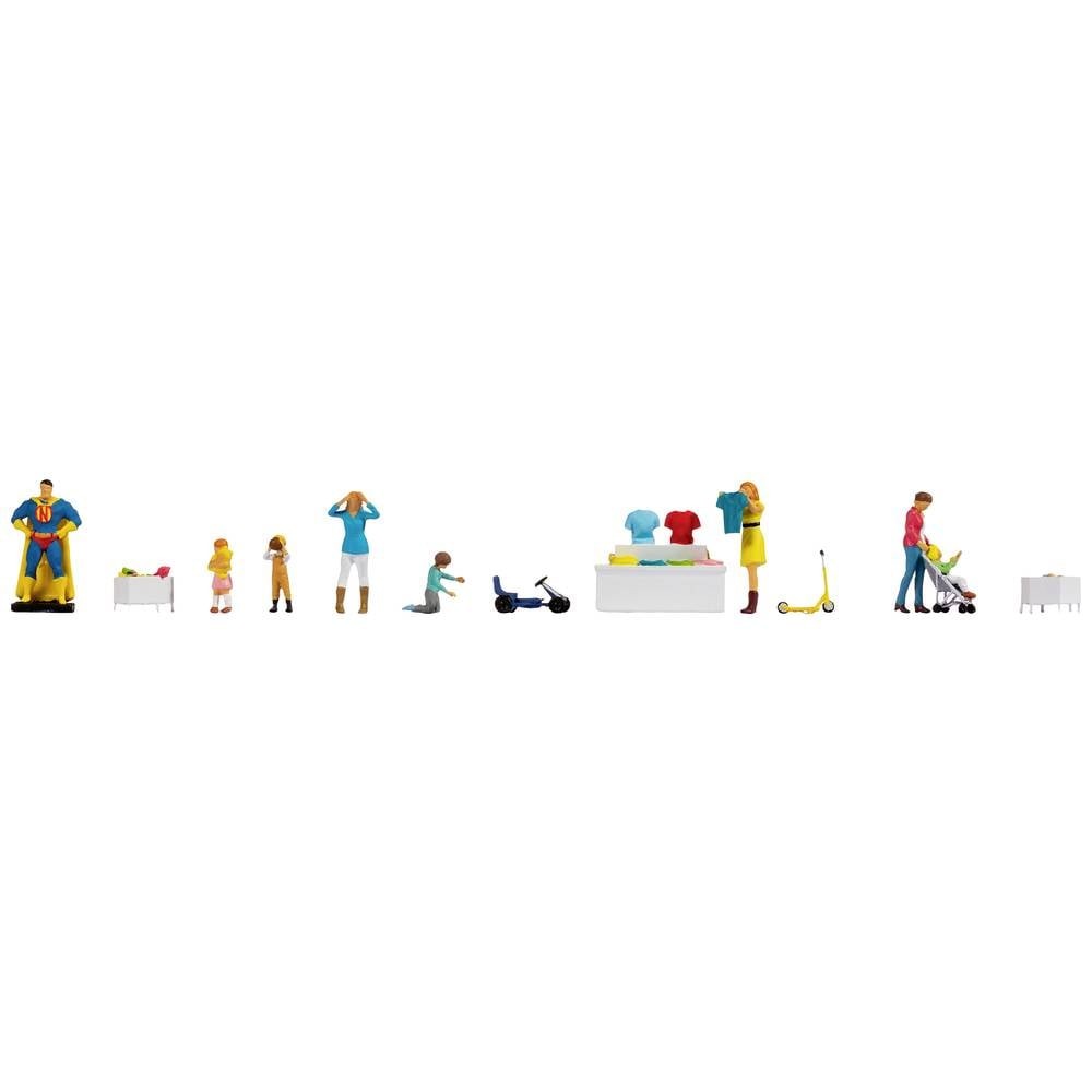 Figurines NOCH H0 magasin de jouets 16240 personnage miniature train 1/87 peint