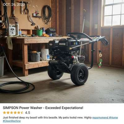 #ad Commercial 4400 PSI Power Washer with 50#x27; Hose amp; Ergonomic Gun Pro#x27;s Choice $1797.99