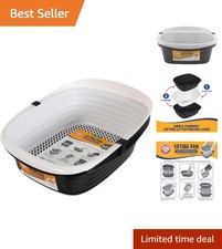 Innovative Sifting Cat Litter Tray with Microban - Ideal for Hygienic Cat Care