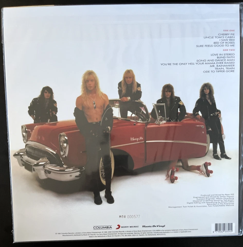WARRANT CHERRY PIE YELLOW MARBLE VINYL LP LIMITED NUMBERED 180G NEW SEALED MINT Foto 2 de 2