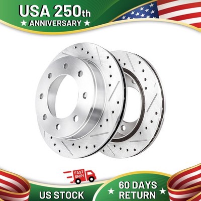 Rear Drilled Brake Rotors for HUMMER	H2 2003-2009 & GMC YUKON XL 2500 2000-20007