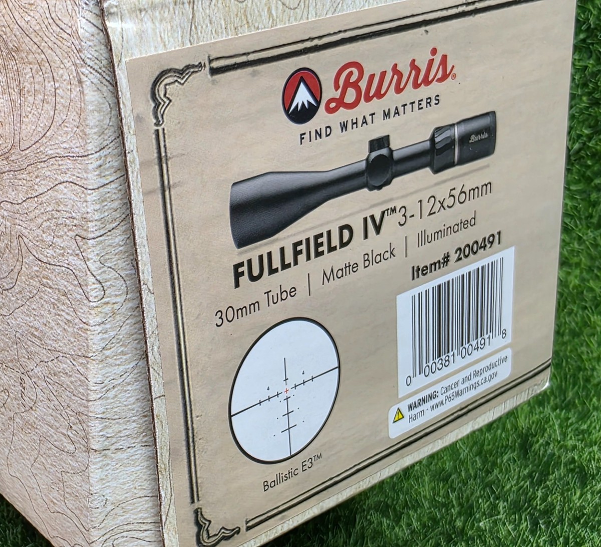 Burris #200491 Fullfield IV 3-12x56mm SFP Riflescope Illum