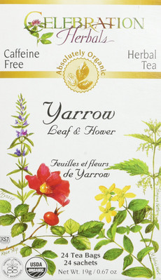 24 Count Yarrow Tea Bags Herbal Quality Control Grown and Harvested
