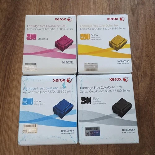 GENUINE XEROX ColorQube 8870 8880 Series CMYK Ink 108R00954/5/6/7 VAT inc