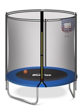 6FT Trampoline for Indoor Outdoor Play for Trampoline Basketball Hoop Attachm...