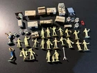 Vintage 50’a Marx  original Skyscraper Figures With furnitures  And Extras