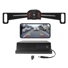 WiFi Wireless Backup Camera Rear View APP 9600mAh Power Bank Magnetic Base