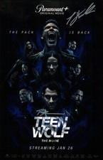 Teen Wolf The Movie 11x17 Cast x2 Hoechlin +1 Signed Photo Poster JSA Cert Auto