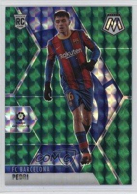 2020-21 Panini Mosaic La Liga Green Mosaic Prizm Pedri #60 1t1d