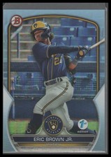 2023 Bowman 1st Edition #BPPF-41 Eric Brown Jr. Sky Blue Foil