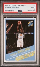 2015 Rittenhouse WNBA #14 Jessica Breland PSA 9 Chicago Sky