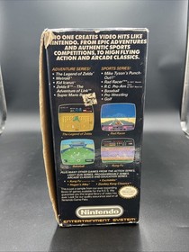 Nintendo NES Action Set Console with Zapper Controllers Game & Box No Power Cord