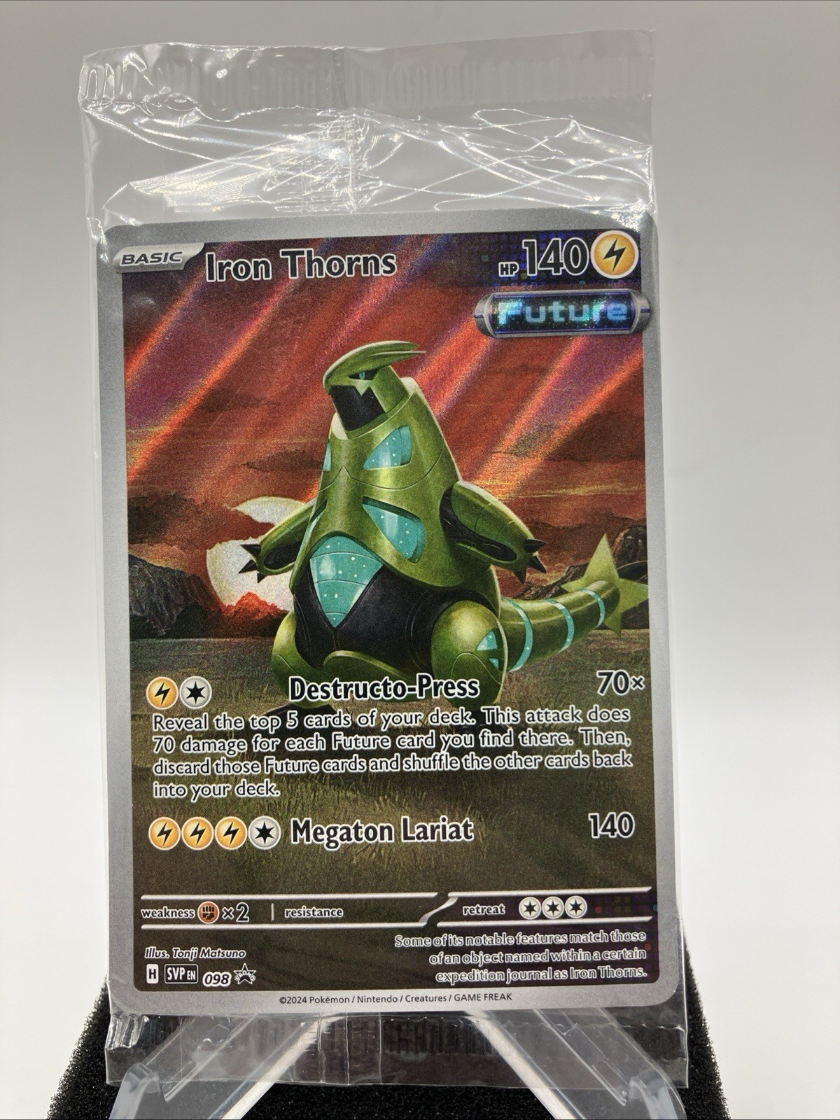 Iron Thorns 098 Pokemon TCG Scarlet & Violet Black Star Promo 2024 SEALED