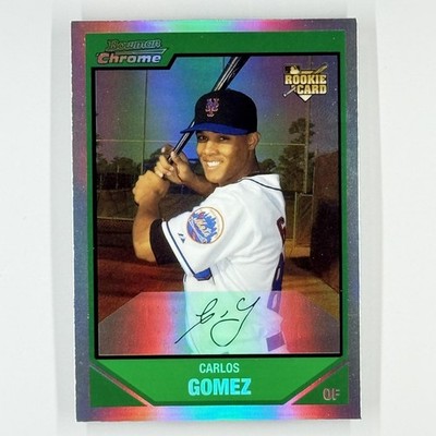 Carlos Gomez 2007 Bowman Draft Picks & Prospects #BDP36 Chrome Refractors Rookie