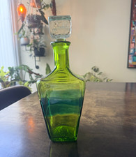 Blenko 2023 Square Peg Decanter FOG Etched