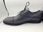 Men's TOD’S Leather Lace-Up Oxford Shoes – Made in Italy – Size 9 Blue Gray — photo 4