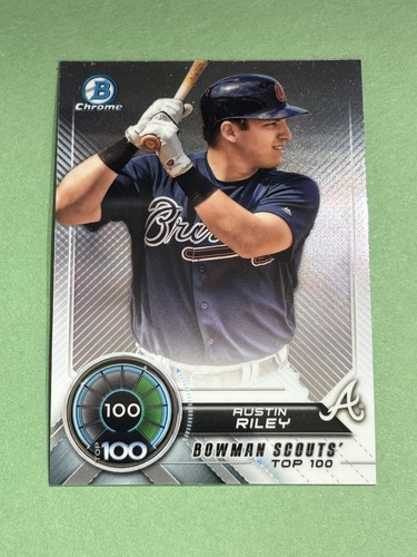 Austin Riley #BTP-100 2018 Bowman Scouts' Top 100 card