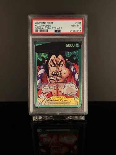 ✅2022 ONE PIECE OP01-ROMANCE DAWN ALTERNATE ART #031 KOZUKI ODEN PSA 10