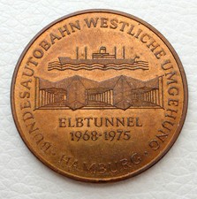 Bundesautobahn, westliche Umgehung, Elbtunnel 1968-1975