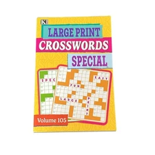 Large Print Crosswords Special – Relaxing Puzzles Made Easy to Read