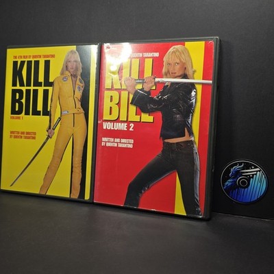Double Feature KILL BILL Vol 1 & 2 (2DVDs) Starring Uma Thurman Free Shipping! 
