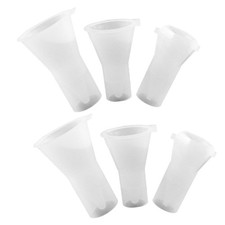 6 Pcs DIY Pendant Molds Ornament Resin Ring Holder Mould Drop Silicone