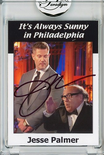 -IT'S ALWAYS SUNNY IN PHILADELPHIA- JESSE PALMER Signed/Autograph/Auto TV Card