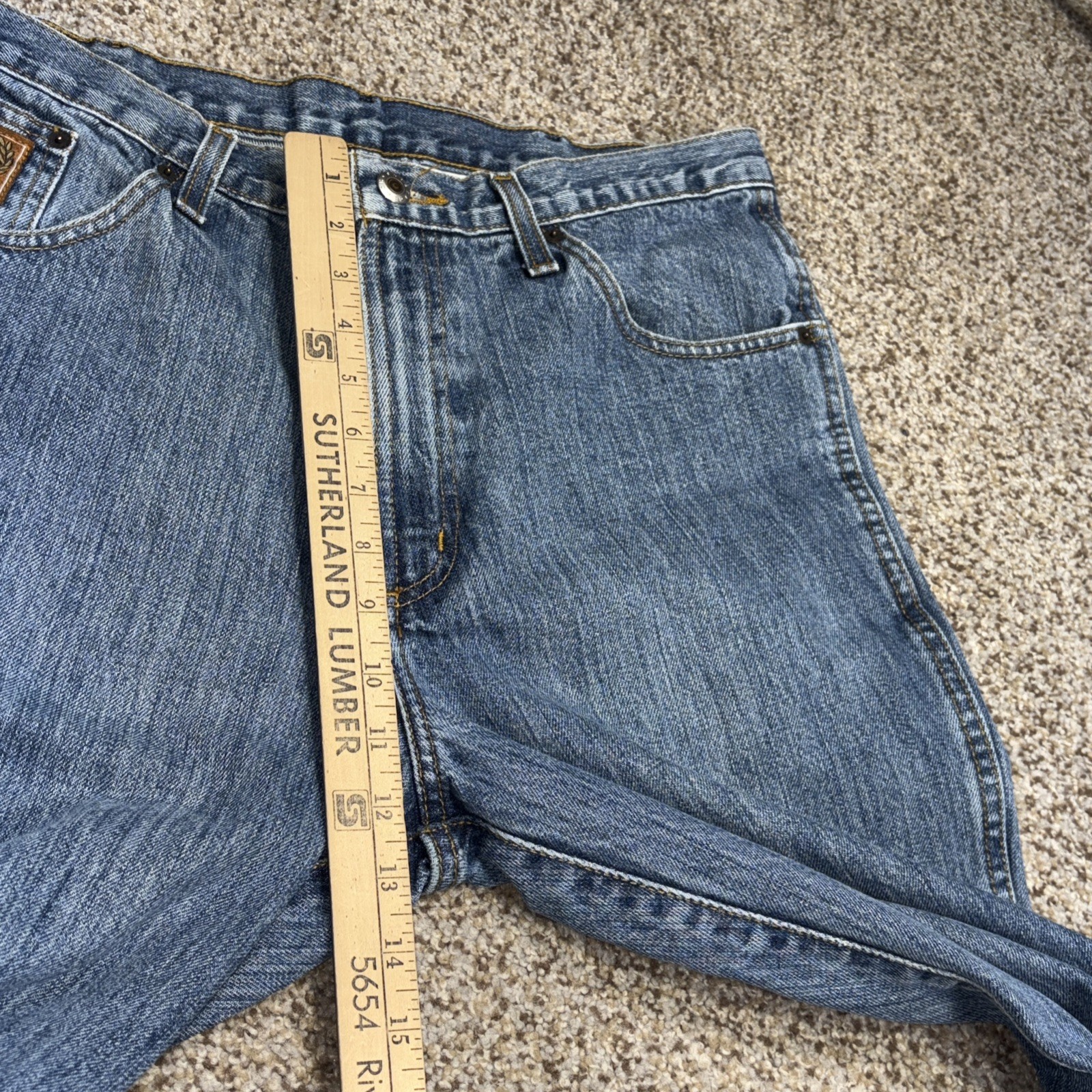 Cinch Bronze Label Denim Western Jeans Mens Size 35x32 Fits 34 X 31 - View 8