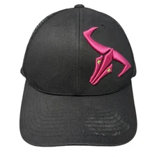 The Classics Yupoong Snapback Trucker Hat Black One Size Adjustable Mesh Back