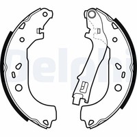 Delphi Bremsbackensatz LS1979 FüR Cadillac Lancia Opel Combo Fiat Doblo X12 Tour